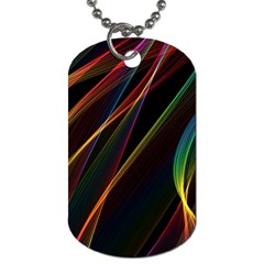 Rainbow Ribbons Dog Tag (two Sides) by Nexatart