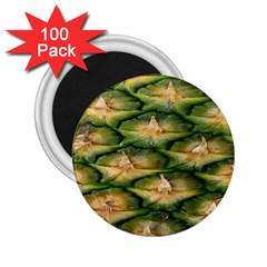 Pineapple Pattern 2 25  Magnets (100 Pack)  by Nexatart