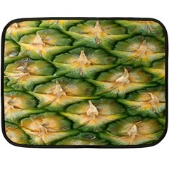 Pineapple Pattern Double Sided Fleece Blanket (mini) 