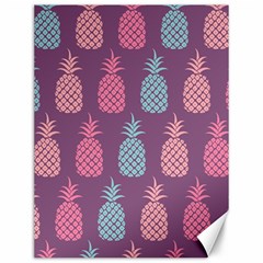 Pineapple Pattern Canvas 12  X 16   by Nexatart