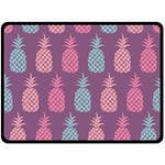 Pineapple Pattern Fleece Blanket (Large)  80 x60  Blanket Front