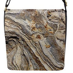 Background Structure Abstract Grain Marble Texture Flap Messenger Bag (s) by Nexatart