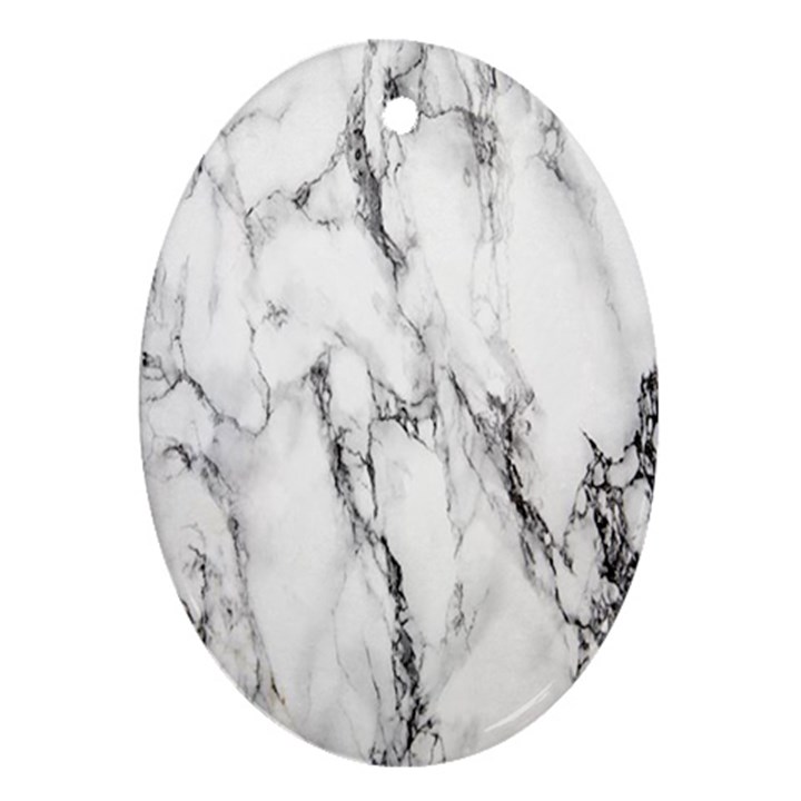 Marble Granite Pattern And Texture Ornament (Oval)