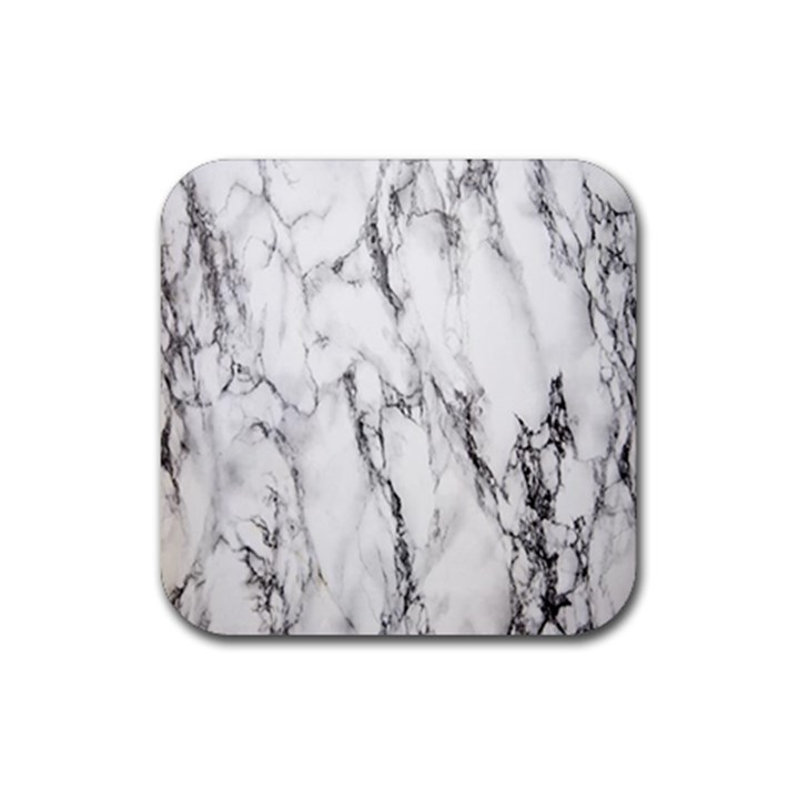 Marble Granite Pattern And Texture Rubber Coaster (Square) 