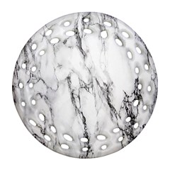 Marble Granite Pattern And Texture Ornament (Round Filigree)