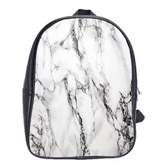 Marble Granite Pattern And Texture School Bag (XL)