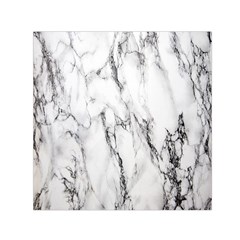 Marble Granite Pattern And Texture Small Satin Scarf (Square)