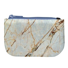 Marble Texture White Pattern Surface Effect Large Coin Purse by Nexatart