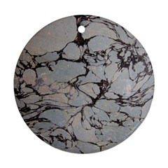 Slate Marble Texture Round Ornament (two Sides) by Nexatart