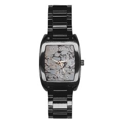 Slate Marble Texture Stainless Steel Barrel Watch by Nexatart