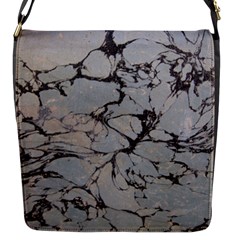 Slate Marble Texture Flap Messenger Bag (s) by Nexatart