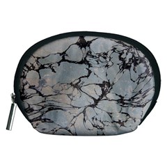 Slate Marble Texture Accessory Pouches (medium)  by Nexatart