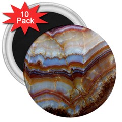 Wall Marble Pattern Texture 3  Magnets (10 Pack)  by Nexatart