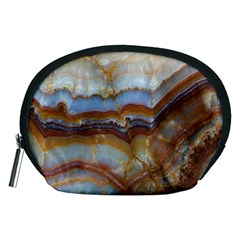 Wall Marble Pattern Texture Accessory Pouches (medium)  by Nexatart