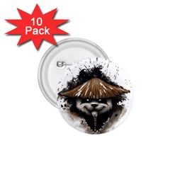 Warrior Panda T Shirt 1 75  Buttons (10 Pack) by AmeeaDesign