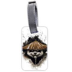 Warrior Panda T Shirt Luggage Tags (two Sides)