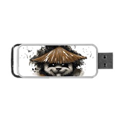 Warrior Panda T Shirt Portable Usb Flash (two Sides)