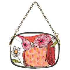 Summer Colourful Owl T Shirt Chain Purses (two Sides) 