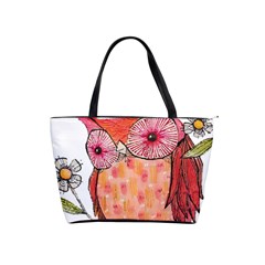 Summer Colourful Owl T Shirt Shoulder Handbags by AmeeaDesign