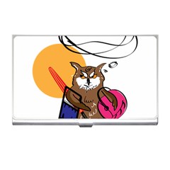 Owl That Hates Summer T Shirt Business Card Holders by AmeeaDesign