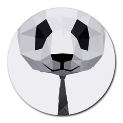 Office Panda T Shirt Round Mousepads by AmeeaDesign