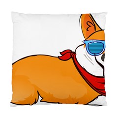 Corgi With Sunglasses And Scarf T Shirt Standard Cushion Case (one Side) by AmeeaDesign