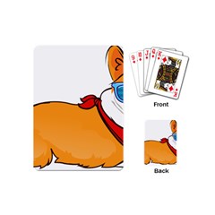 Corgi With Sunglasses And Scarf T Shirt Playing Cards (mini) 