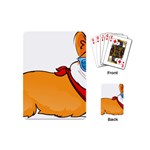 Corgi With Sunglasses And Scarf T Shirt Playing Cards (Mini)  Back