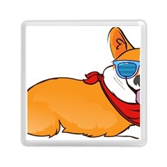 Corgi With Sunglasses And Scarf T Shirt Memory Card Reader (square) 