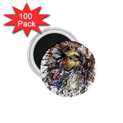 Angry And Colourful Owl T Shirt 1 75  Magnets (100 Pack) 