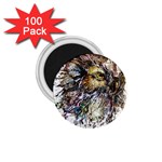 Angry And Colourful Owl T Shirt 1.75  Magnets (100 pack)  Front