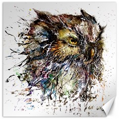 Angry And Colourful Owl T Shirt Canvas 16  X 16   by AmeeaDesign