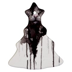 Angry Cat T Shirt Ornament (christmas Tree)  by AmeeaDesign