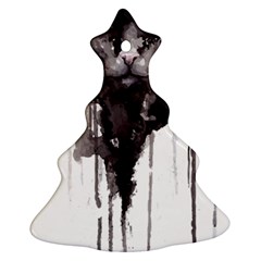 Angry Cat T Shirt Christmas Tree Ornament (two Sides) by AmeeaDesign