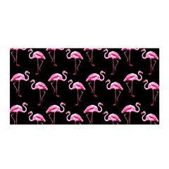 Flamingo Pattern Satin Wrap by Valentinaart