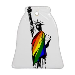 Pride Statue Of Liberty  Ornament (bell) by Valentinaart