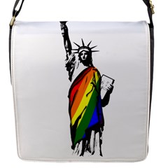 Pride Statue Of Liberty  Flap Messenger Bag (s) by Valentinaart