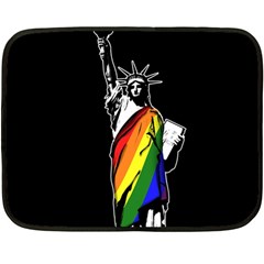 Pride Statue Of Liberty  Fleece Blanket (mini) by Valentinaart