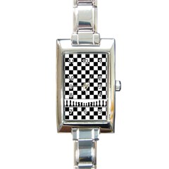 Chess  Rectangle Italian Charm Watch