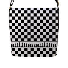 Chess  Flap Messenger Bag (l)  by Valentinaart