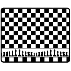 Chess  Double Sided Fleece Blanket (Medium) 