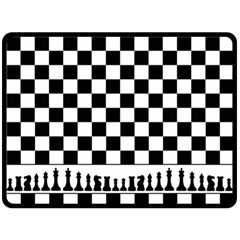 Chess  Double Sided Fleece Blanket (Large) 