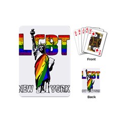Lgbt New York Playing Cards (mini)  by Valentinaart