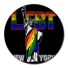 Lgbt New York Round Mousepads