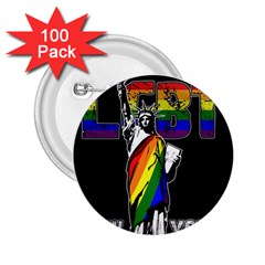 Lgbt New York 2 25  Buttons (100 Pack)  by Valentinaart