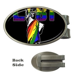 Lgbt New York Money Clips (oval)  by Valentinaart