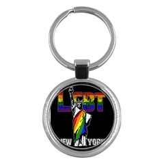 Lgbt New York Key Chains (round)  by Valentinaart