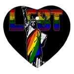 LGBT New York Heart Ornament (Two Sides) Back