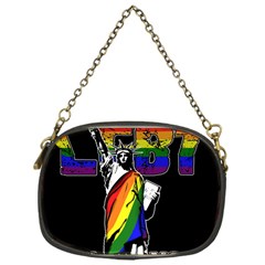 Lgbt New York Chain Purses (one Side)  by Valentinaart