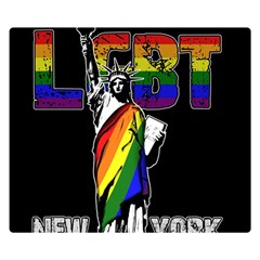 Lgbt New York Double Sided Flano Blanket (small)  by Valentinaart